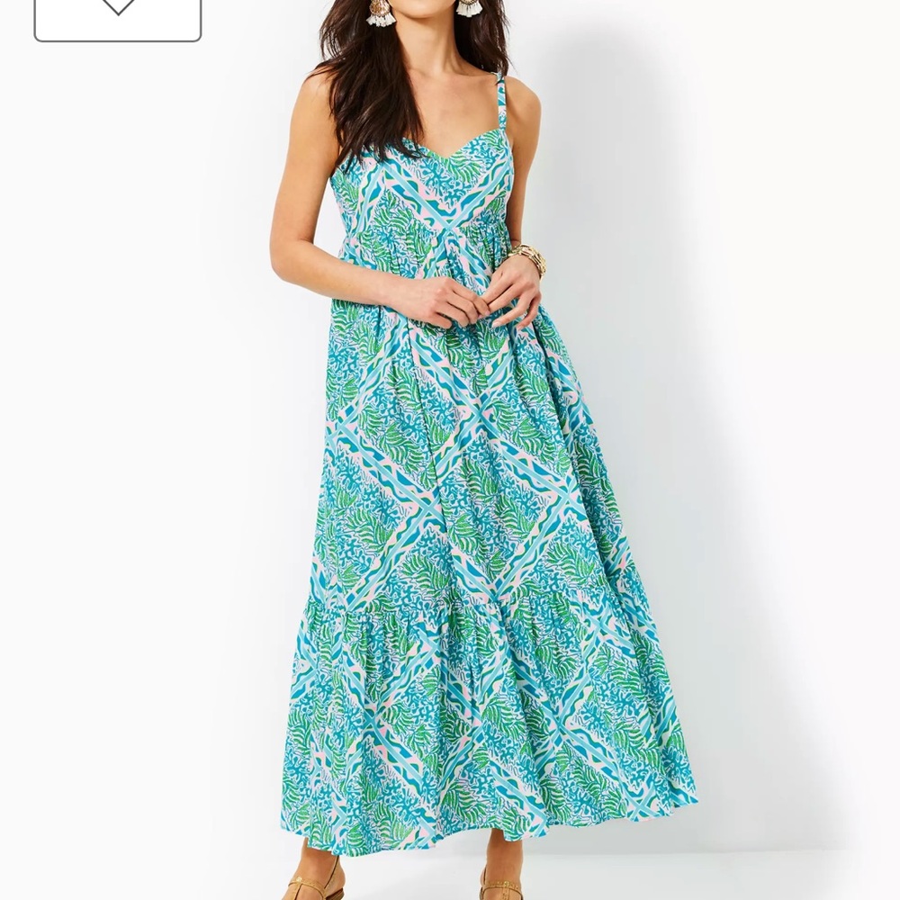 Lilly Pulitzer Heidi cotton maxi dress size 0